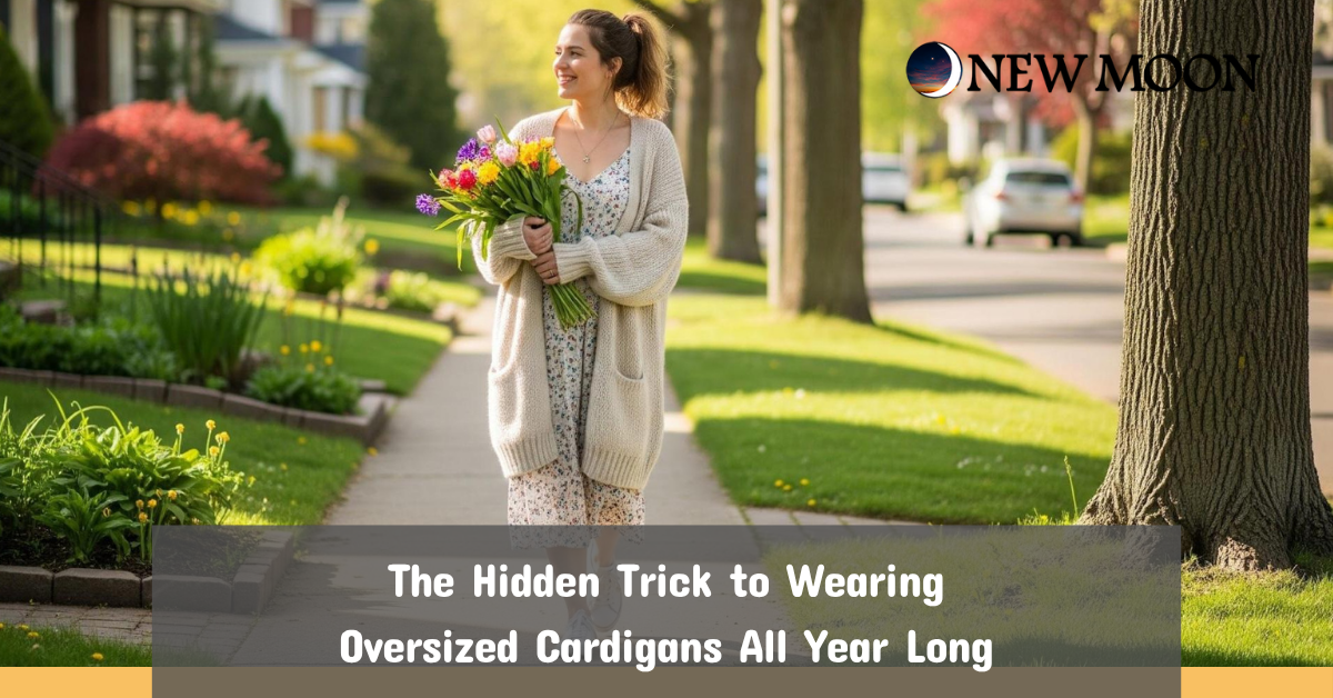 Discover how to style an oversized cardigan for women year-round with New Moon Boutique. From spring to winter, create versatile, chic looks with ease.